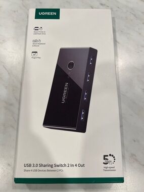 UGREEN USB 3.0 Sharing Switch - Black